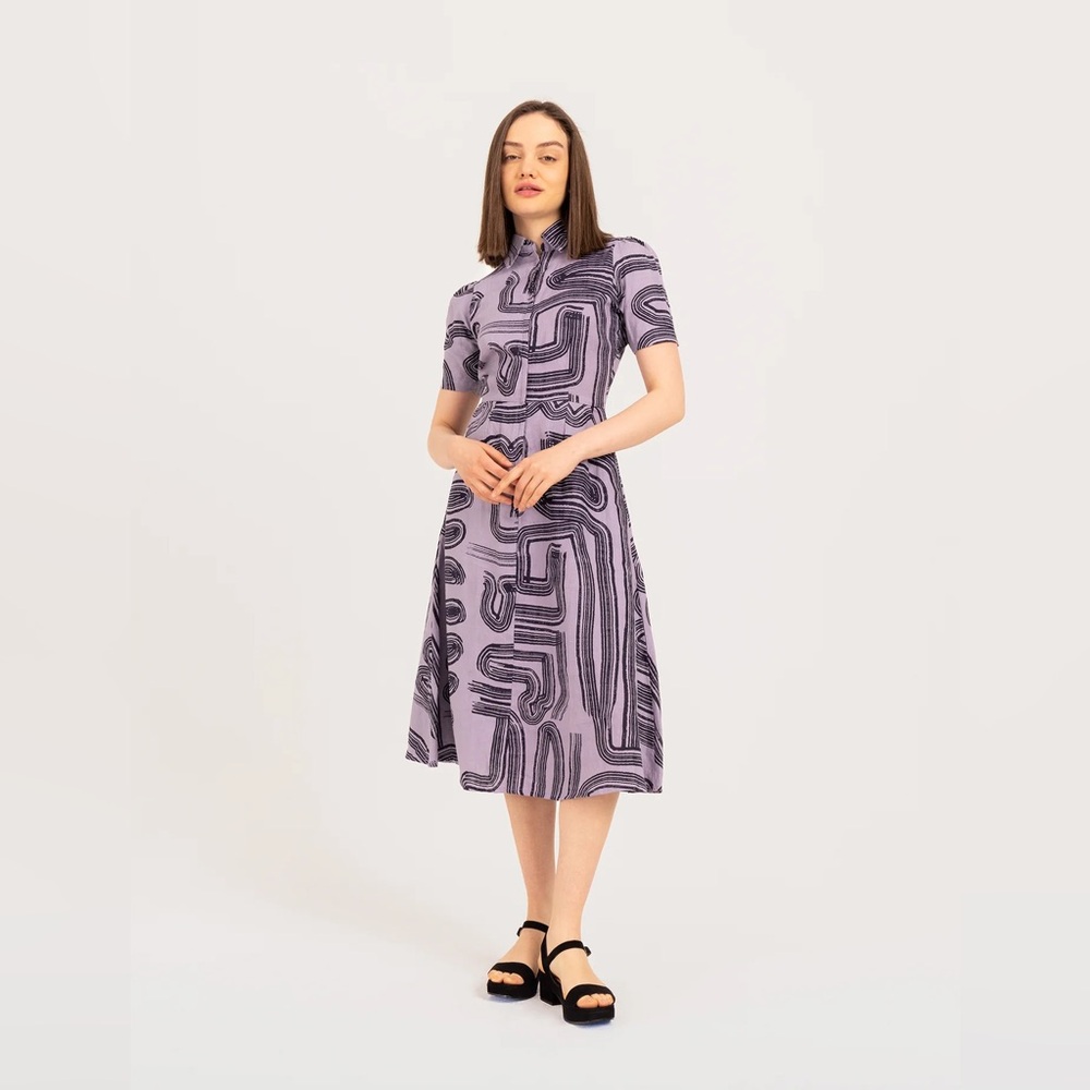 Bel Kazan Dallas Dress in Lilac Purple